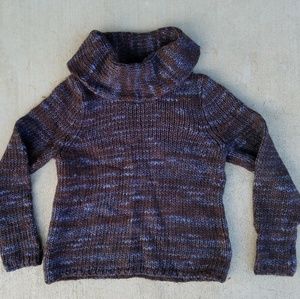 Garnet Hill Wool and Acrylic Cowl Neck Sweater